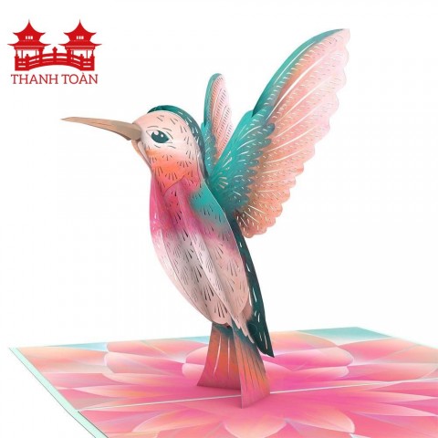 Thiệp 3D chim ruồi - Thiệp 3D Thanh Toàn - Cơ Sở SX Thiệp 3D & Thủ Công Mỹ Nghệ Thanh Toàn
